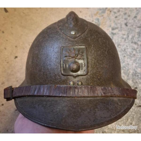 Casque Adrian 1926 Dfense Passive complet WW2 (France)