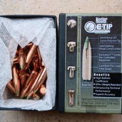 45 ogives NOSLER E-TIP cal .284" (7mm) 150 grains