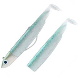 Combo Black Minnow 120 Off Shore - 12cm - 25g - Taille 3 Electric Blue + Rech. Green Glitter