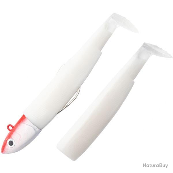 Combo Black Minnow 140 Deep - 14cm - 60g - Taille 4 White Red Head