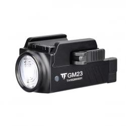 Lampe tactique Pro rechargeable avec détachement rapide pour rail picatiny (compatible glock)