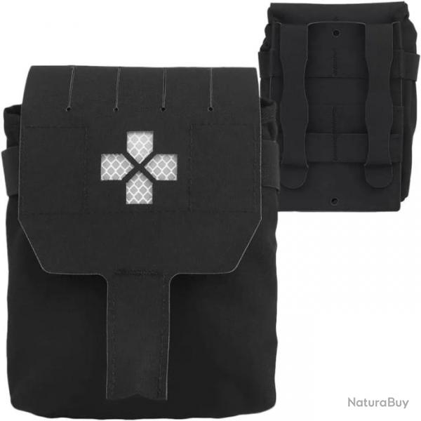 Pochette tactique Molle EDC  dploiement rapide-*BLACK