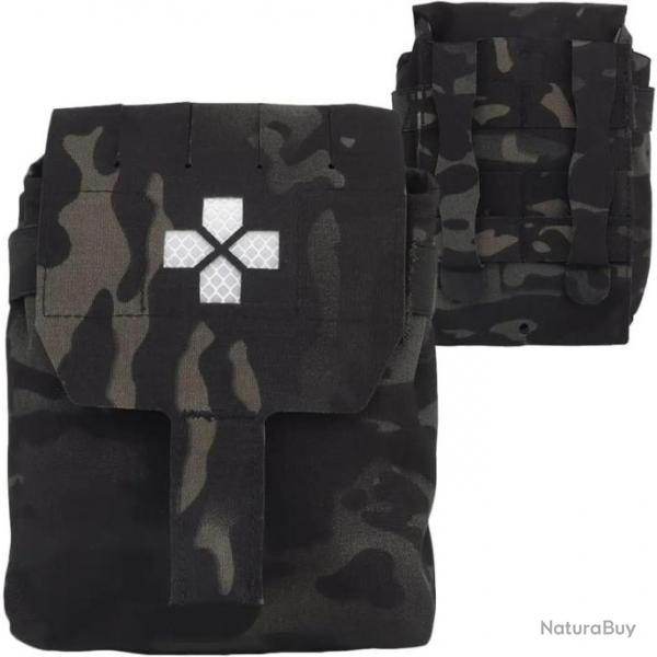 Pochette tactique Molle EDC  dploiement rapide-*Black Camo- LIVRAISON GRATUITE !!!