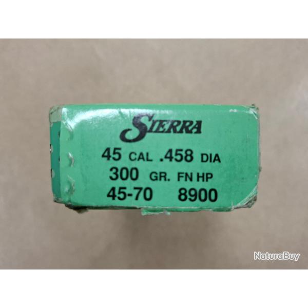 26 ogives Sierra cal .458 300gr