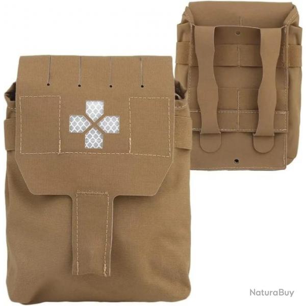 Pochette tactique Molle EDC  dploiement rapide-*Tan