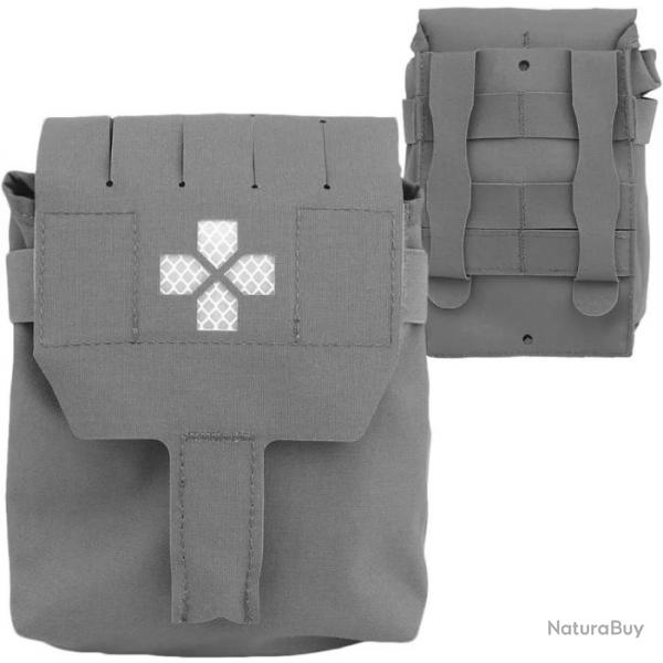 Pochette tactique Molle EDC  dploiement rapide-*GRIS