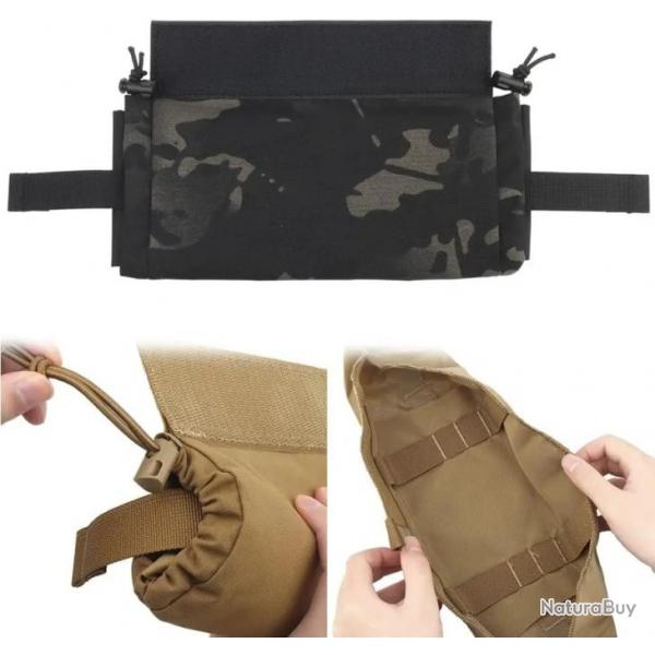 Pochette de dcharge mdicale tactique enroulable-*Black Camo- LIVRAISON GRATUITE !!!