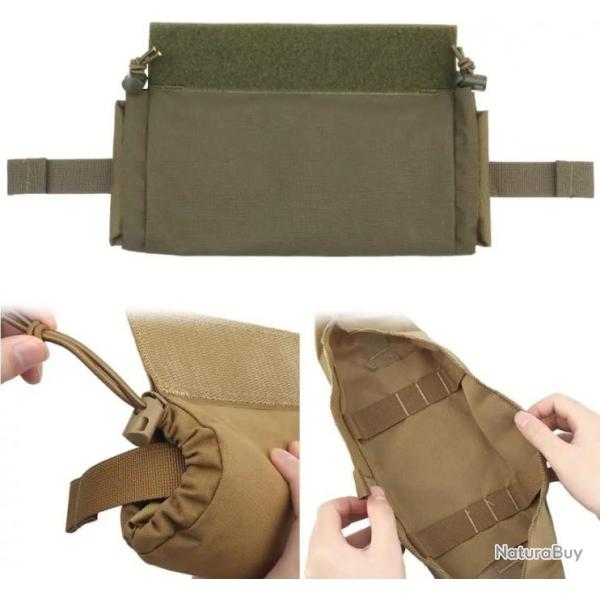 Pochette de dcharge mdicale tactique enroulable-*Green