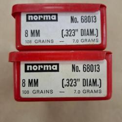 264 ogives Norma 8mm