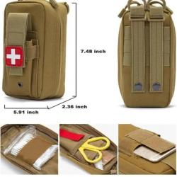 Pouche de ceinture de sac à taille molle-* TAN- LIVRAISON GRATUITE !!!