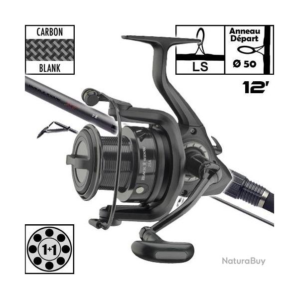 Ensemble Daiwa Black Widow XT 50mm 12' 3lbs 25A