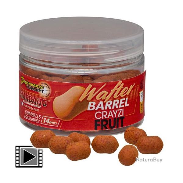 Dumbells Equilibrs Starbaits PC Crayzi Fruit Wafter Barrel 14mm 50g