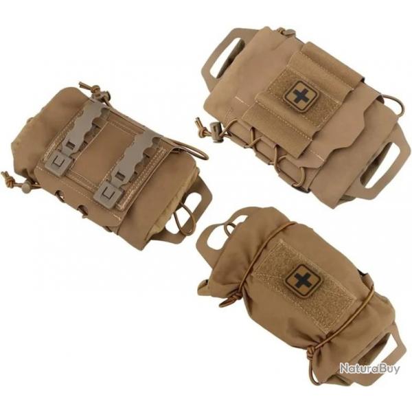 Pochette de premiers secours mdicale tactique Molle-*TAN- LIVRAISON GRATUITE !!!