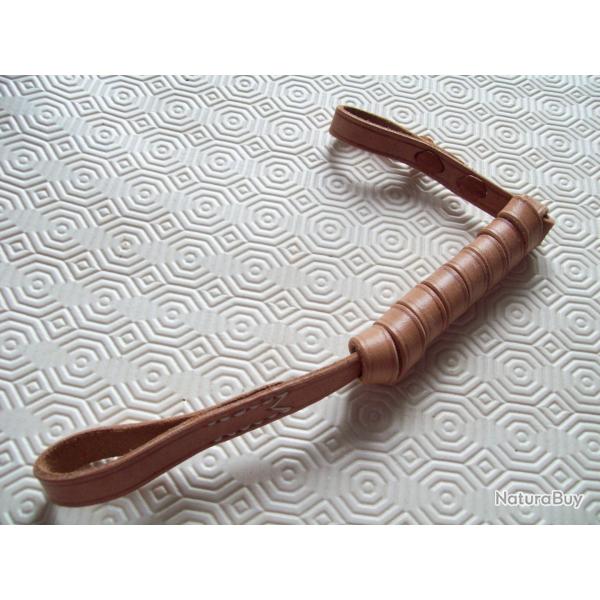 militaria ww1 dragonne cuir pour revolver 1873/1892  14/18 poilu
