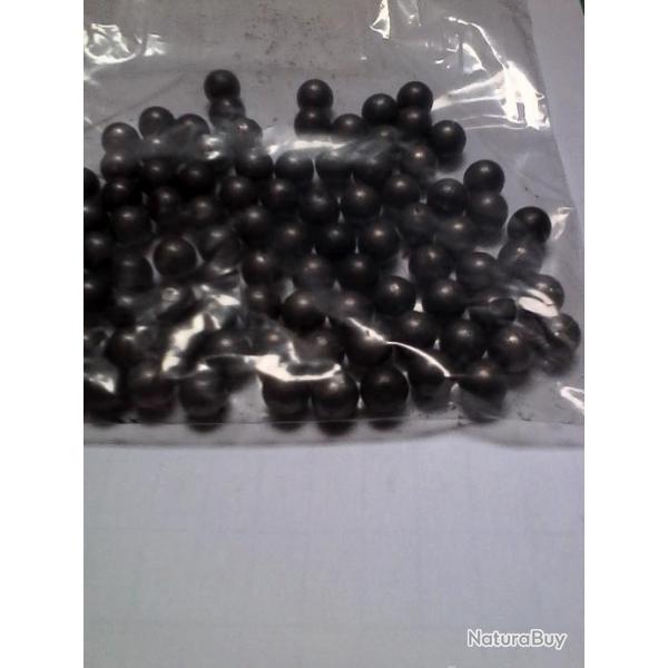 Lot de 200 balles rondes cal 44 (.454) pour poudre noire