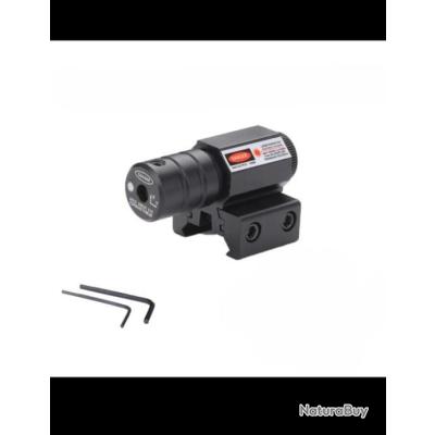 Viseur Laser Rouge Tactique Sur Rail Picatinny 20 Mm Pour Fusil - Neuf