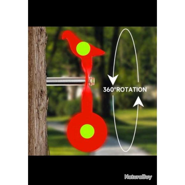Cible de tir mtallique  rotative  360