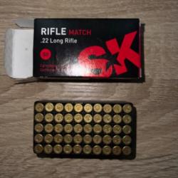 Une boîte sk rifle match (rouge) 22lr