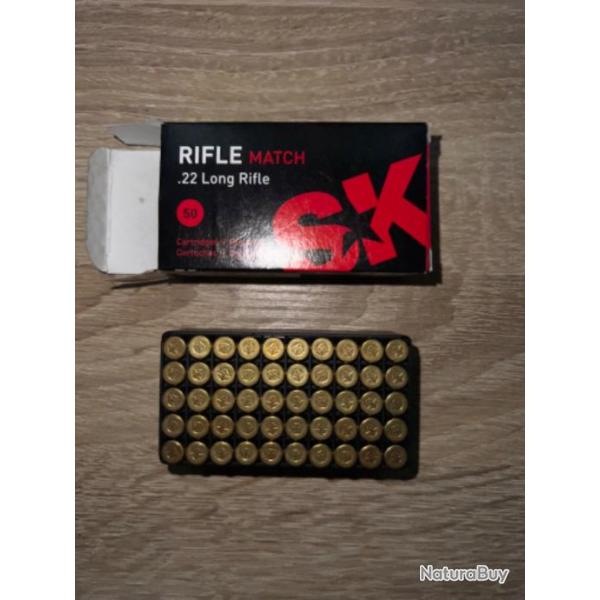 Une bote sk rifle match (rouge) 22lr