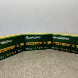 LOT DE 3 BOITES DE REMINGTON CORE-LOKT 180 GR CALIBRE 300 WIN MAG - 1 sans prix de réserve