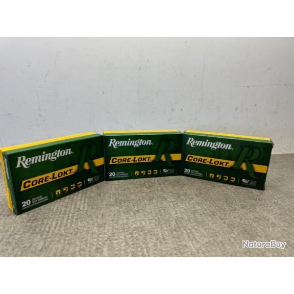 LOT DE 3 BOITES DE REMINGTON CORE-LOKT 180 GR CALIBRE 300 WIN MAG - 1 sans prix de rserve