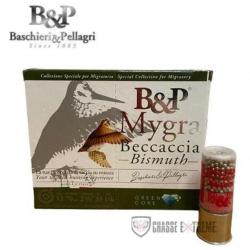 10 Cartouches B&P Mygra Beccaccia Bismuth 33G Cal 12/70 Pb 7