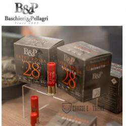 25 Munitions B&P Extra Rossa 28 Bismuth Fiber 19Gr Cal 28/70 Pb 5