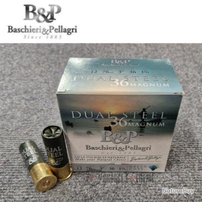 25-munitions-b-p-dual-steel-magnum-36gr-cal-12-76-pb-3-2-cartouches