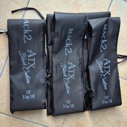 3 housse mack2 pour canne a carpe 10"