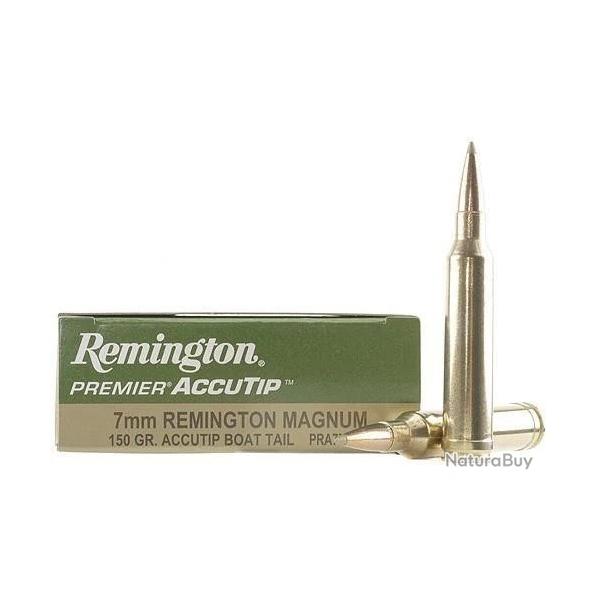 Remington Premier Accutip Boat Tail 7mm Rem Mag 150 Grains Par 20