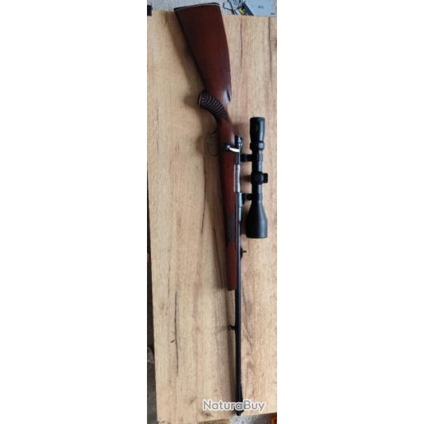 Carabine  verrou artisan botier mauser plus 15 balles rws ks + Evo green