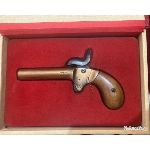 beau petit pistolet de poche coup de poing  percussion cal. 41