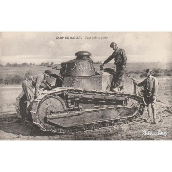 CPA - CAMP DE MAILLY - TANK PRT  PARTIR -N140