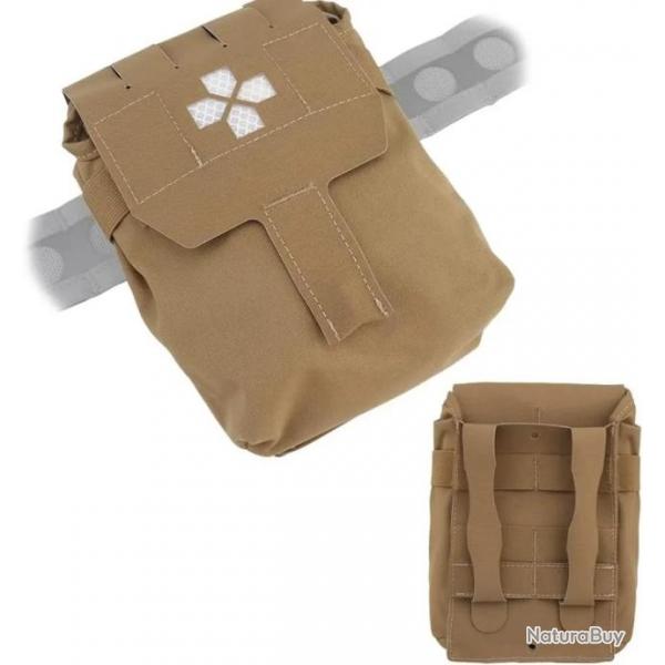 IFAK Kit de traumatologie Sac EDC avec ceinture tactique-*Tan