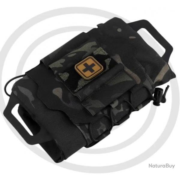 Trousse de premiers secours  dploiement rapide-CAMOUFLAGE NOIR