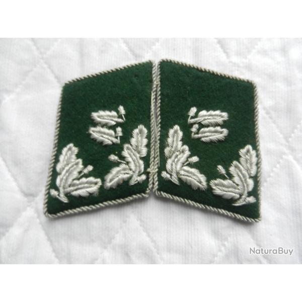 paire de pattes de col allemandes - frster - 2me guerre WW2