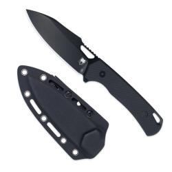 Couteau CobraTec Wolverine Black Lame Acier D2 Manche G-10 Etui Kydex CBTFBWLBK