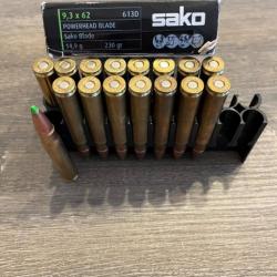 Balle Sako 9.3x62 Powerhead Blade 230 gr