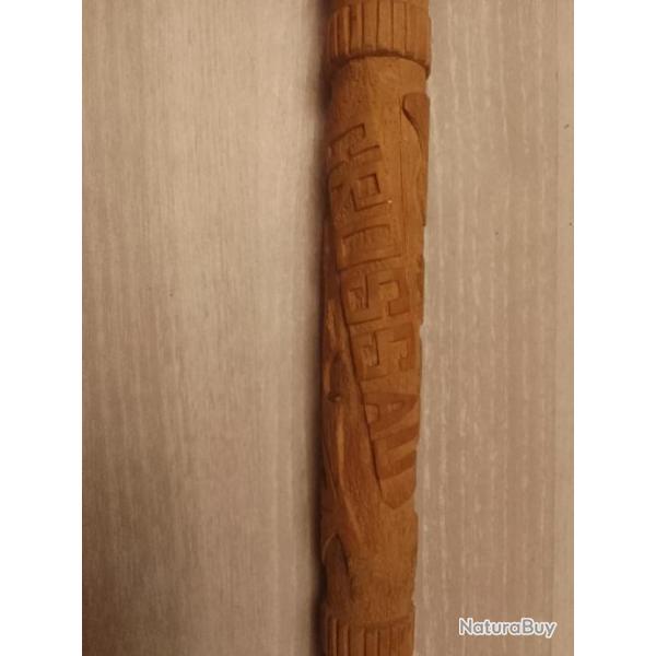 cane de marche sculpt artisanale