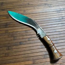 VÉRITABLE KUKRI RÈGLEMENTAIRE DU RÉGIMENT GURKHA POINÇON DE RÉCEPTION MILITAIRE ANGLAIS BROAD ARROW