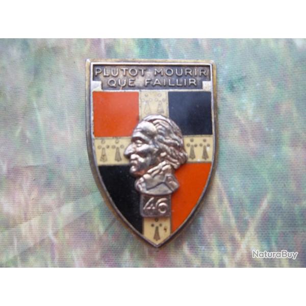 insigne militaire 46 e rgiment d'infanterie Drago Paris