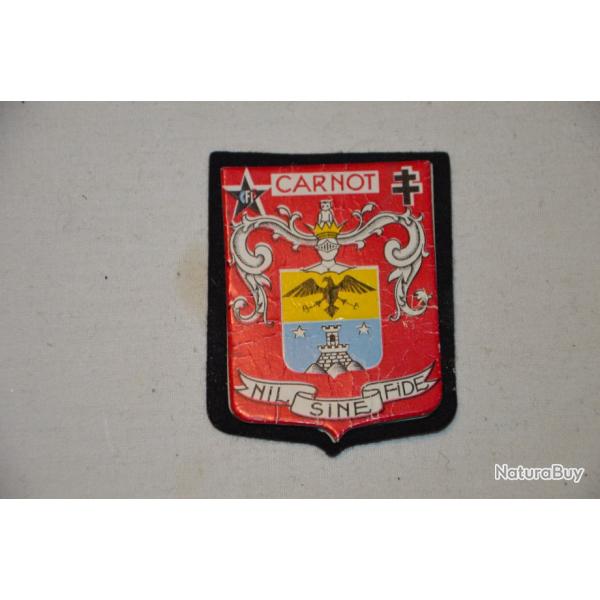 INSIGNE BRIGADE CARNOT-RESISTANCE-MAQUIS-1942/1945-FFI-SAS-LIBERATION-