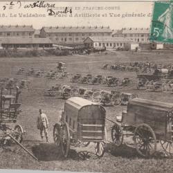 CPA -  Le VALDAHON - Parc d'Artillerie et Vue générale du Camp N°738