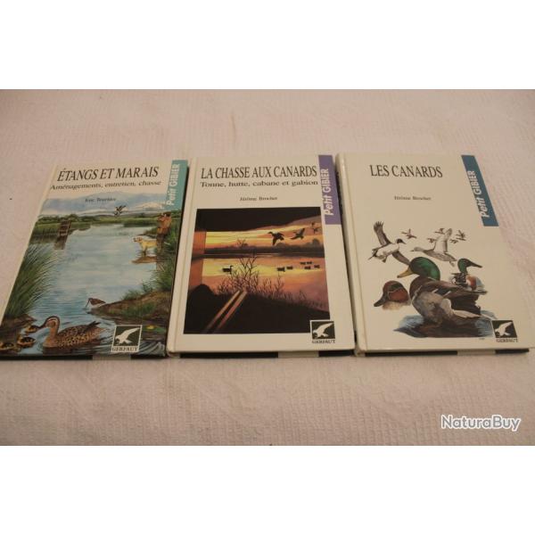 Lot 3 livres 2tangs et marais, la chasse aux canards, les canards