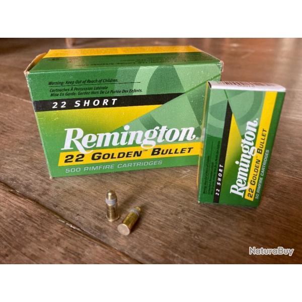 22Short Remington lot de 10 boites de 50 munitions