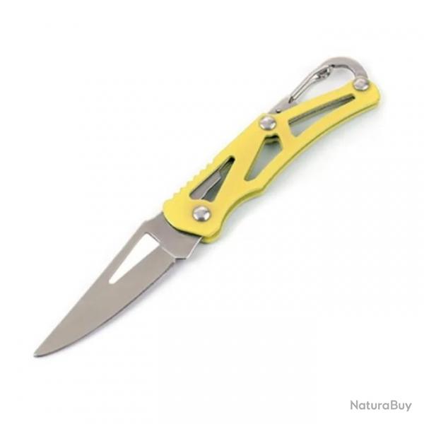 Couteau de poche pliant Jaune (14cm) - LIVRAISON GRATUITE