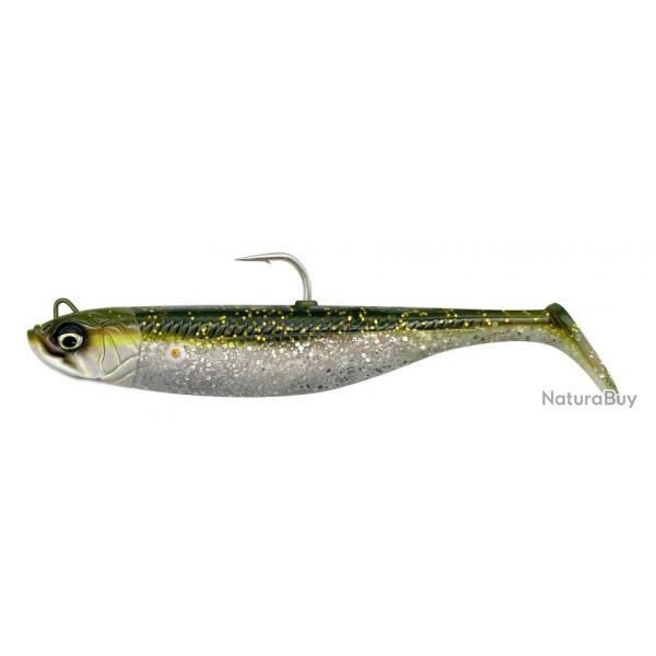 Leurre Souple SAVAGE GEAR Savage Minnow 12.5cm 2+1 Green Silver