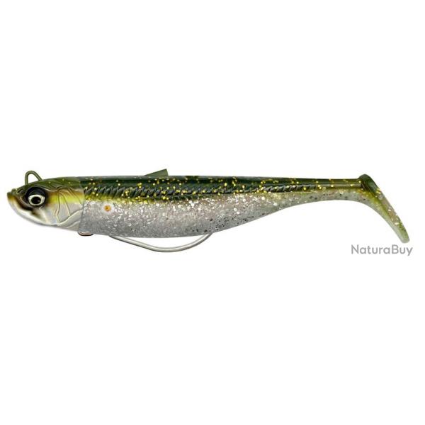 Leurre Souple SAVAGE GEAR Savage Minnow Wl 10cm 2+1 Green Silver