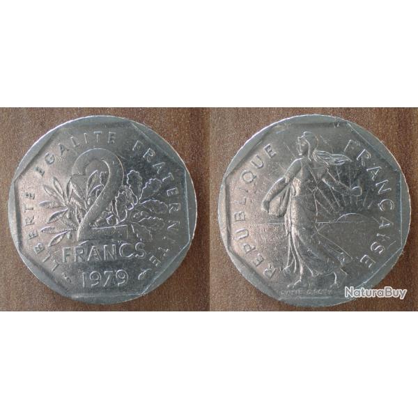 France 2 Francs 1979 Semeuse piece Franc