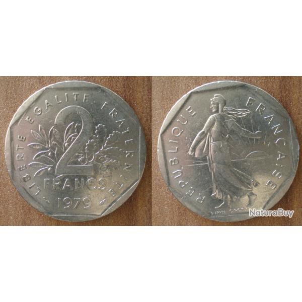 France 2 Francs 1979 Semeuse piece Franc